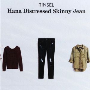 Tinsel Hana Distressed Skinny Jean